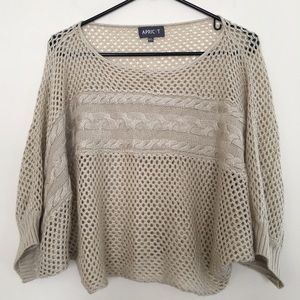 Apricot batwing sweater